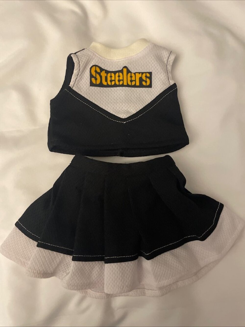 18" Doll Clothes Dress Pittsburgh Steelers Cheer Top And Skirt